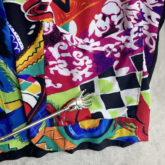 Vtg White Moon London Women's Jacket Size Small Art To Wear Maximalism Boho - Picture 4 of 11